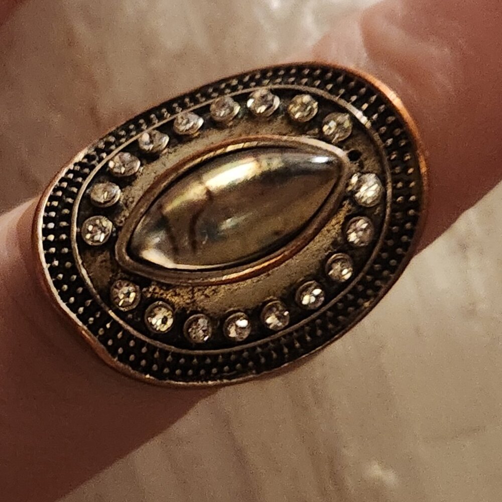 Abalone/Mother of Pearl Silver Ring